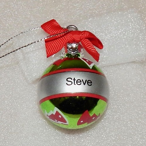 Christmas Keepsake Ornaments Green Ganz 2" x 1 1/2" You Choose Many Names 178Y - Picture 115 of 130