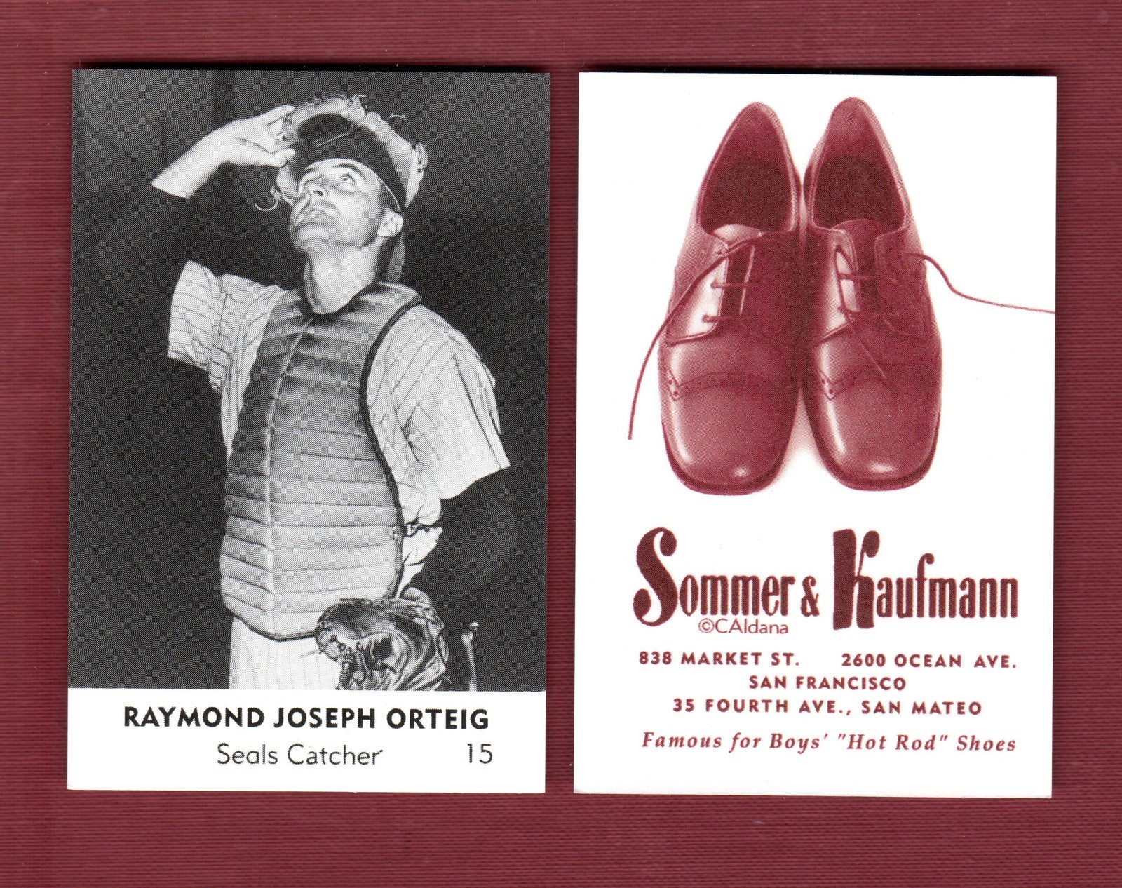 1950 Sommer & Kaufmann 15 RAY ORTEIG, Seals/PCL Carl Aldana
