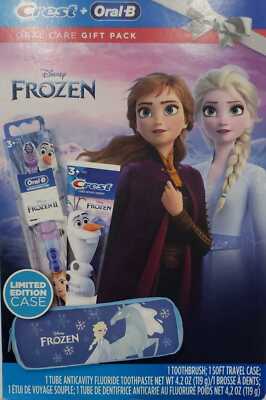 Crest & Oral-B Kids Disneys Frozen Holiday Pack Gift Set with Battery Toothbrush