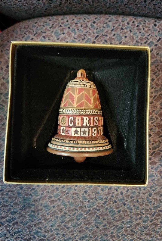 1978 Christmas Bell Hallmark Tree Trimmer Ornament Vintage IN BOX