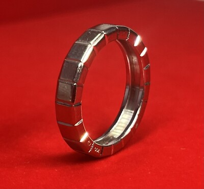 Chopard 18K White Gold Ice Cube Ring Size 8