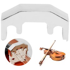 Violin Silencer Aluminum Alloy Ultra Mute String Auxiliary Instrument F&uuml;r 1 Rop