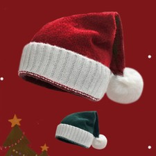 Kids Boys Knitted Christmas Hat with Pompom Party Gifts Festival Supplies