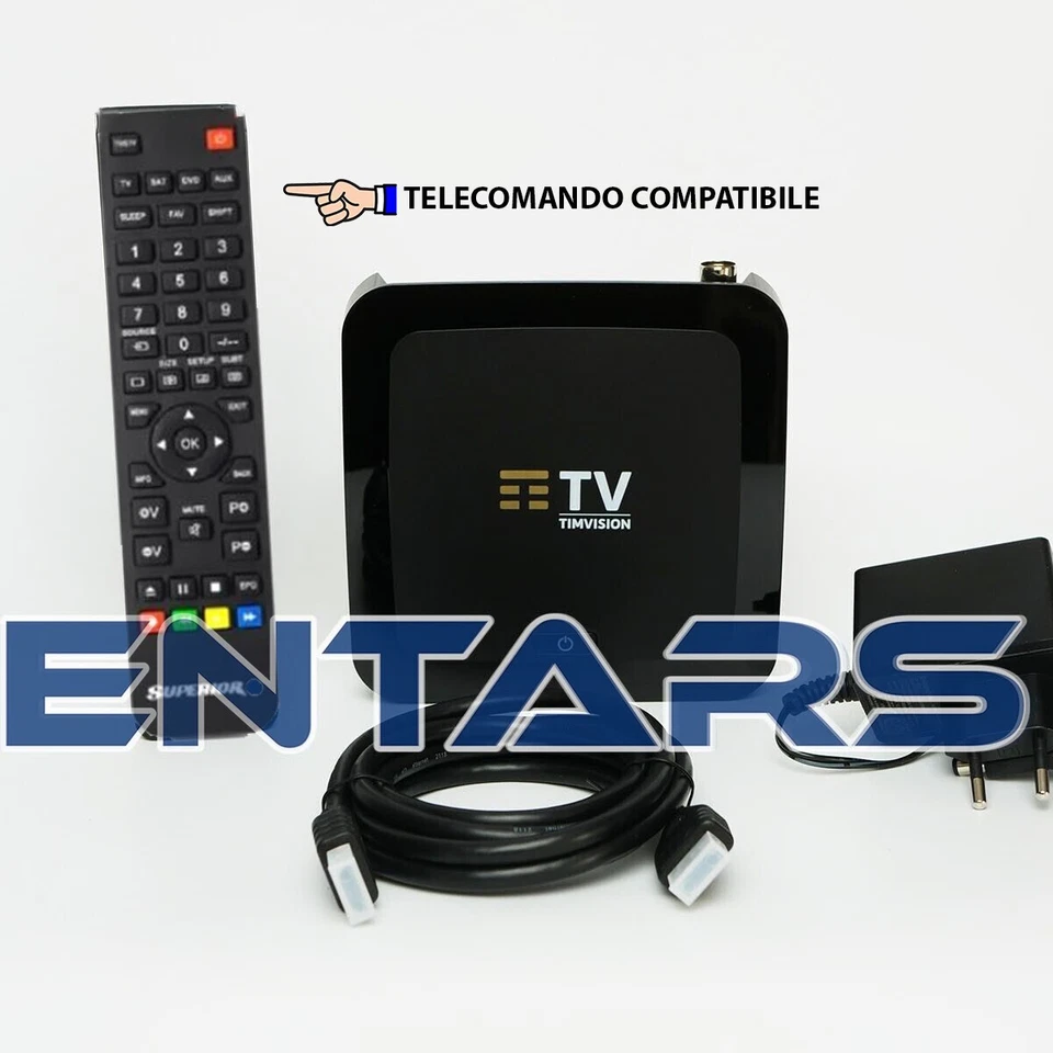 Tim Vision tim Box Sagemcom Decoder dvb T2 android 4k Telecomando Superior - Immagine 2 di 4