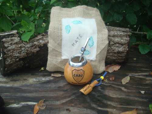Argentina Mate - Boca Juniors - Boca de Paja - Cuchara Yerba Mate BONO Bolsa Yute - Imagen 10 de 12