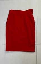 VTG Claude Montana 80's Black High Rise Side Zip Lined Straight Skirt 38 US 4