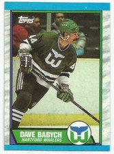 DAVE BABYCH 1989-90 TOPPS CARD NM-MT CONDITION HARTFORD WHALERS