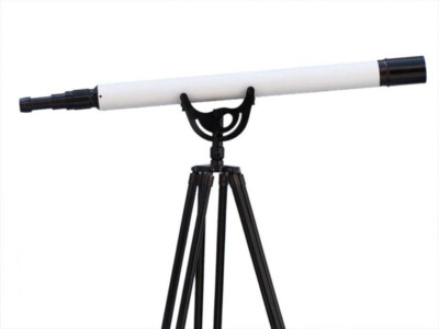 Floor Standing Oil-Rubbed Bronzed-White Leather with Black Stand Anchormaster Te