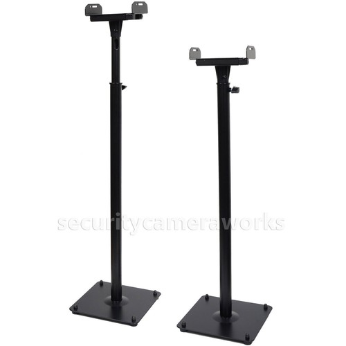2 Surround Sound Bookshelf Floor Speaker Stands Side Clamp Heavy Duty Mounts BJR - Picture 7 of 7