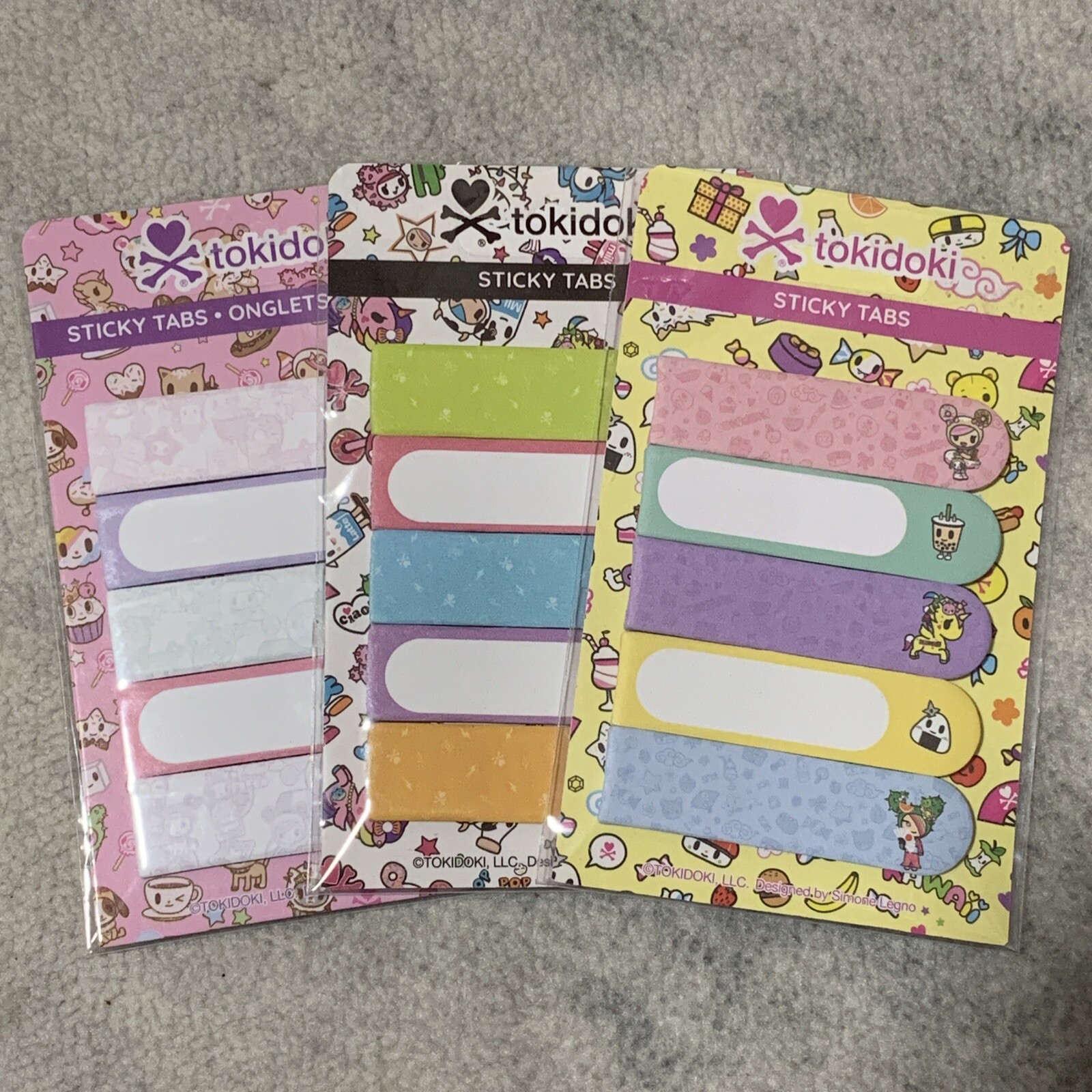 Kawaii Tokidoki Sticky Tabs 3 Packs