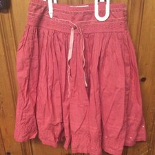 Beautiful Vintage Original GAP Girls CORAL Crochet lace embellish Summery skirt