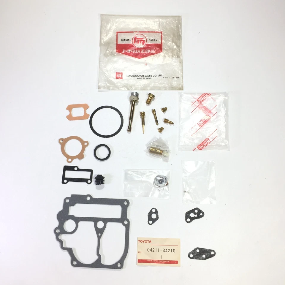 Kit de carburador Toyota Celica RA40 1977-1981 genuino nuevo en stock Japón Foto 3 de 3