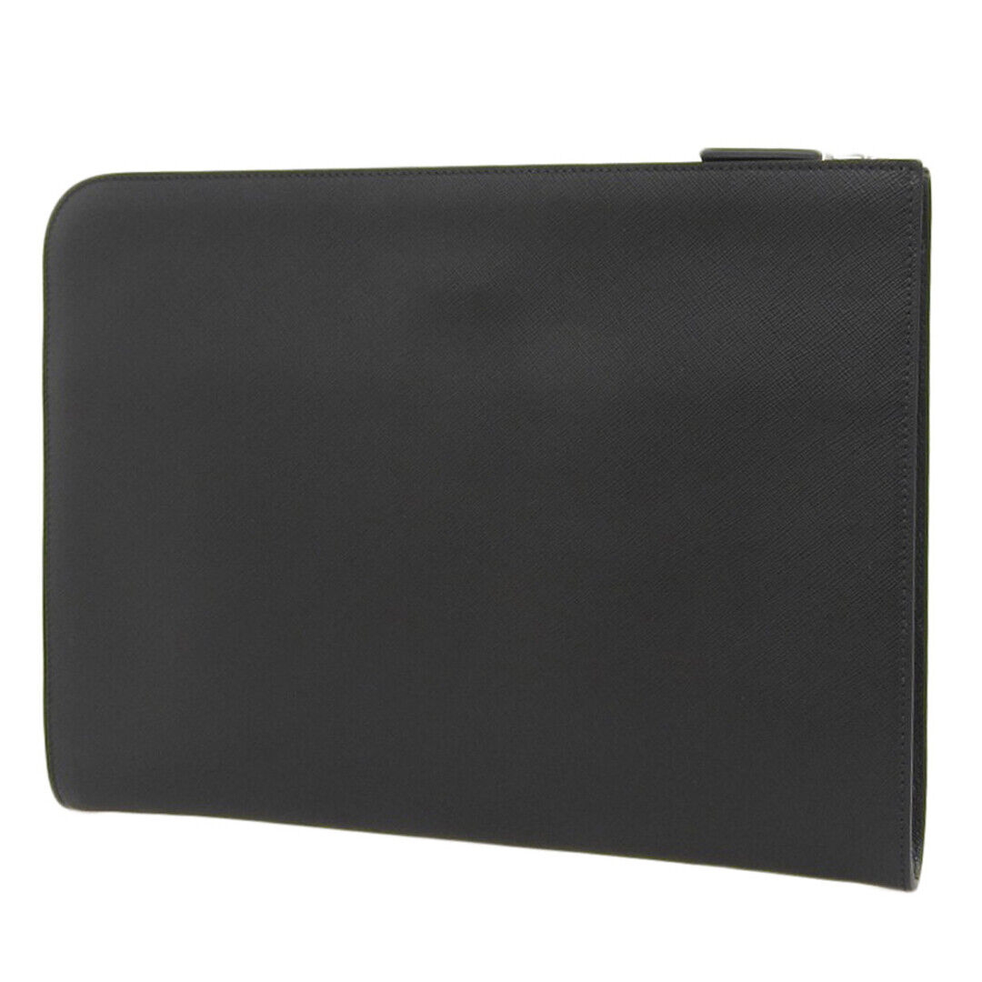 Prada Logo Second 2Vn003 Clutch Saffiano Leather Black | eBay Prada Logo Second 2Vn003 Clutch Saffiano Leather Black | eBay