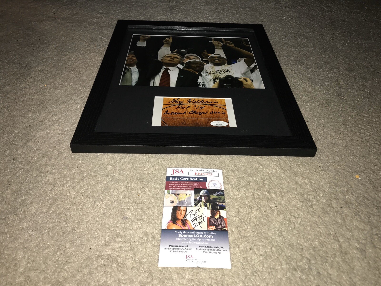 Gary Williams Autographed Signed Maryland Terrapins FRAMED MARYLAND TERPS TERRAPINS 3X5 CUT 8X10 11X14 JSA COA 
