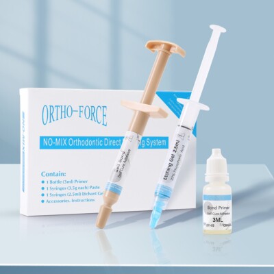  Dental Adhesivo para ortodoncia Fotocurado Sombra Pegamento Resina