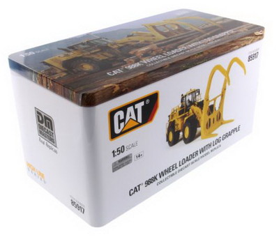 ミニカー 1/50 DM CAT 988K ホイール ローダー 85917 1/50 DM Caterpillar Cat 988K Wheel Loaderwith Log Grapple