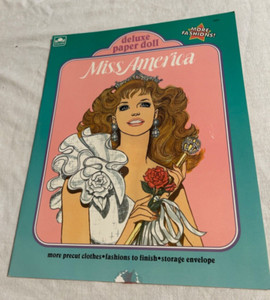 1990/91 Miss America Deluxe Paper Doll - Uncut - Golden Publishing-#1693