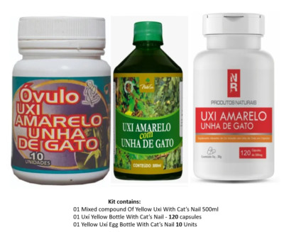 Bausatz Uxi Amarelo E Unha De Gato, Anti-inflamatório, Endopleura + Uncaria tomentosa