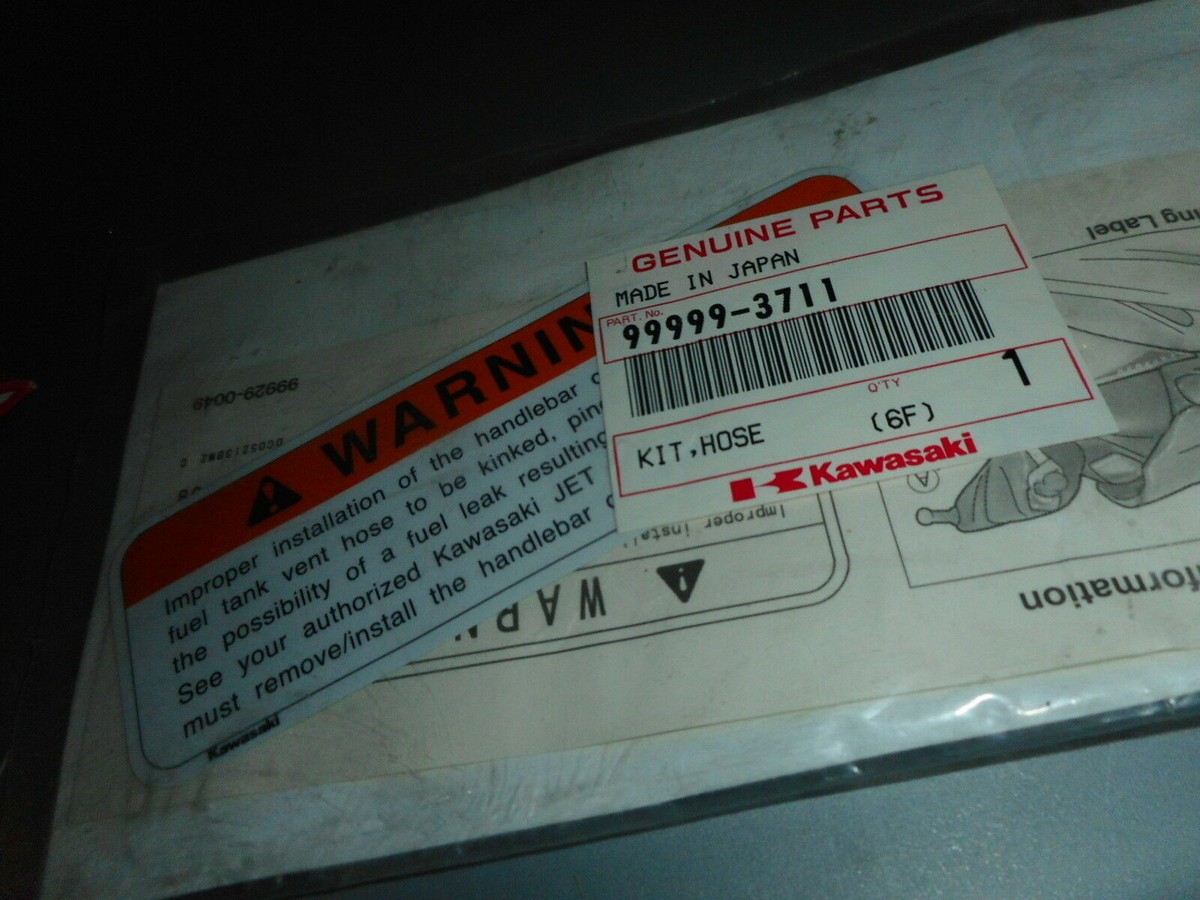 NOS Kawasaki JH1100 ZXi 96-99 OEM Warning Label 99999-3711 | eBay