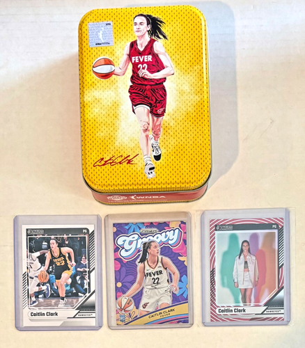 CAITLIN CLARK RC 2024 Panini Prizm WNBA Groovy Rookie Fever #13 - Afbeelding 1 van 3