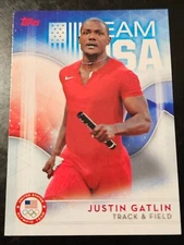 JUSTIN GATLIN 2016 Topps US Olympic Base #32 Track & Field