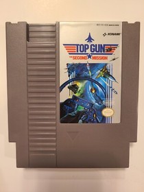Top Gun: The Second Mission NES Nintendo 1989 Konami Game, Box, Manual, Cover