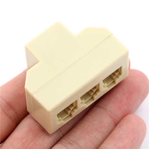 1PC RJ11 Splitter 3 Way Adapter 1 M to 3 F RJ-11 6P4C Phone Jack Splitter N*cx - Zdjęcie 4 z 6