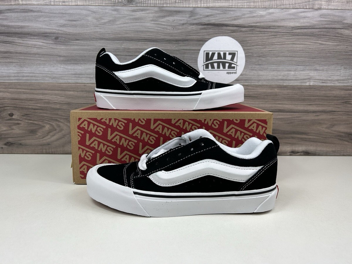 NEW VANS Knu Skool Black White | size Men's 6 / Women's 7.5