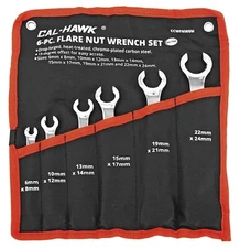 Cal-Hawk 6-pc. Flare Nut Wrench Set - Metric