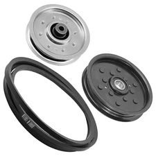 Deck Tension Arm & Idler Pulley w/ Belt For John Deere X300 X310 X320 X324 X340
