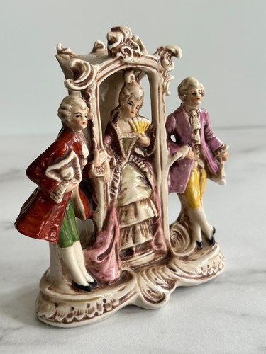 Antique Grafenthal DEP Germany Figurine Lady and Two Gentlemen 18707 RARE - Picture 2 of 20