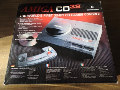 CIB NEW Commodore AMIGA CD32 Console (PAL) with cords, controller and game disc