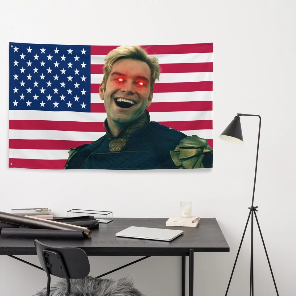 Bandeira Homelander - The boys Superman Merch Decor - Imagem 3 de 4