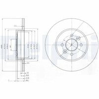 2X Delphi BG3992 Bremsscheibe FüR Renault