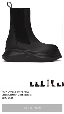 BICK OWENS DEKSHDW Black Abstract Beetle Boots￼ | eBay