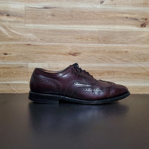 Allen Edmonds Fairhaven burgundische Wingtip Lederschuhe Herren Größe 9D - Bild 2 von 11