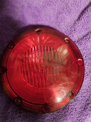 BAADER BROWN 7'' RED Warning Light SAE W1 W2 74 2000R 2000A For School Bus