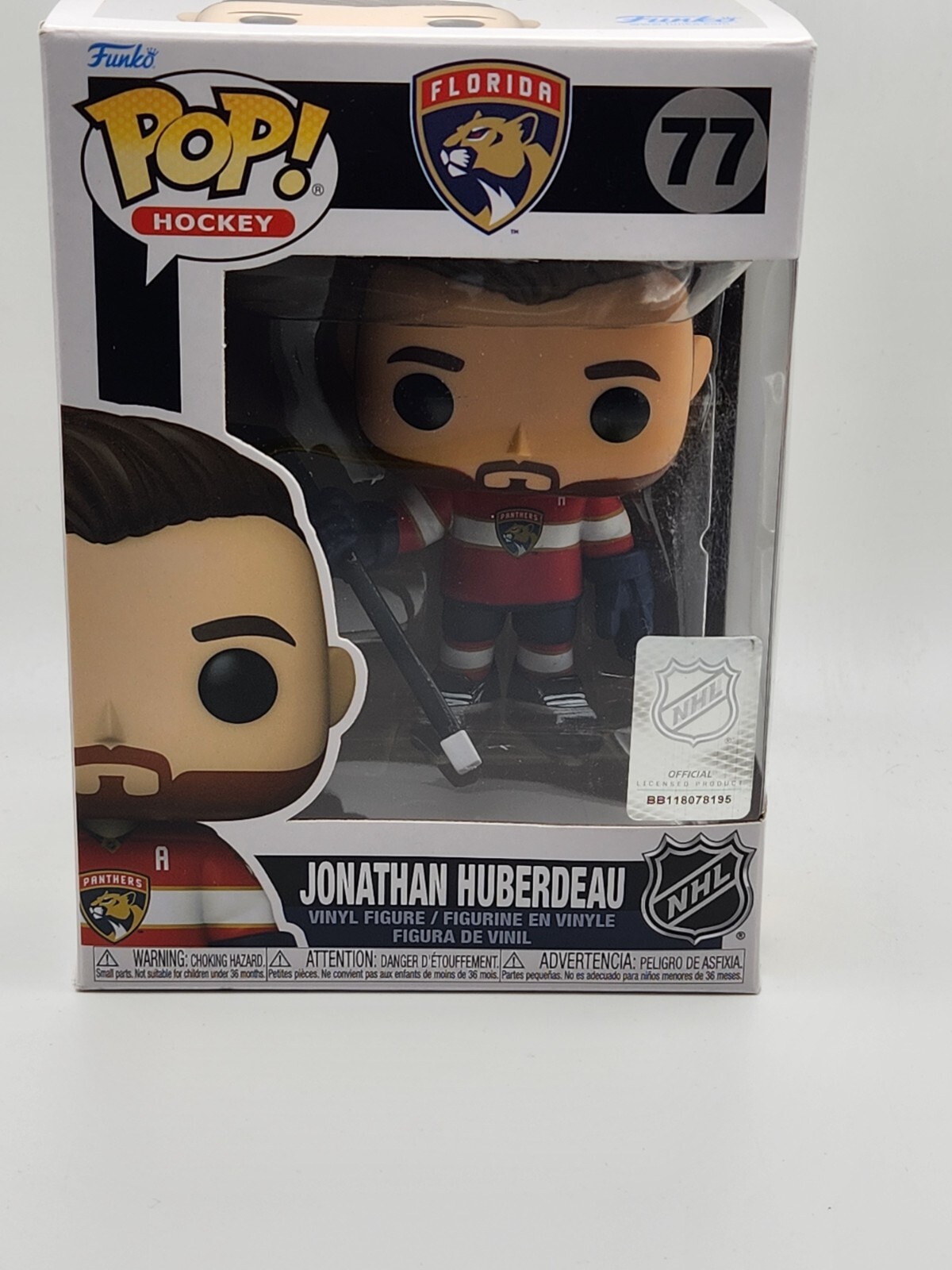 Funko Pop! Hockey - Nhl Vinyl Figure - Jonathan Huberdeau (Florida Panthers) #77