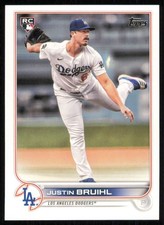 2022 Topps #658 Justin Bruihl RC Los Angeles Dodgers