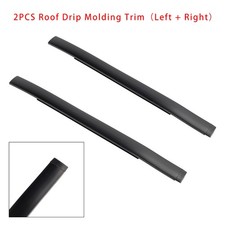 2pcs Roof Drip Molding Trim Left Right Side Rubber For Toyota Venza Le 12-15