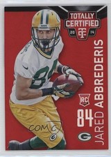 2014 Panini Totally Certified Mirror Platinum Red /25 Jared Abbrederis #123 lz7