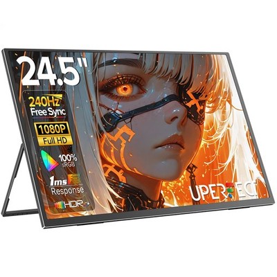 24,5 Zoll 240Hz Tragbar Gaming Monitor Freistehend Full HD Für Esports & Konsole