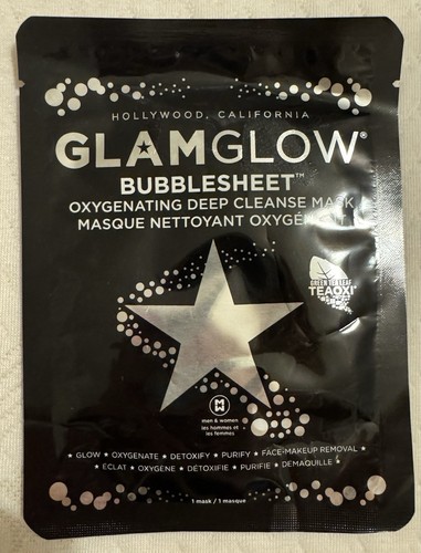 GlamGlow Bubblesheet Oxygenating Deep Cleanse Mask