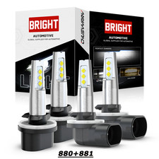 For Arctic Cat M1000 M5 M6 M7 M8 4x 894 893 LED Headlight Hi/Lo Beam Combo Bulbs