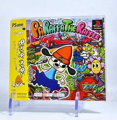 RARE Parappa the Rapper PSOne Books Ed w/ Spine Obi PS1 Playstation NTSC-J Japan