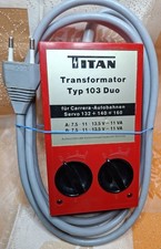 TITAN Trafo Typ 103 Duo Fleischmann Märklin Carrera UNIVERSAL SERVO 132 140 160 