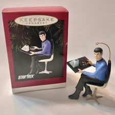 1996 Hallmark Keepsake Star Trek Mister Spock Christmas Ornament New In Box VTG