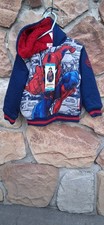 Marvel Spider-Man Plush Pockets Full-Zip Hoodie Multicolor Unisex Boys Girls 4