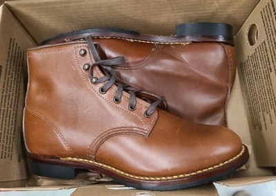 Red Wing Beckman Flatbox 9063 Teak Featherstone 6.5D Factory Seconds Heritage 
