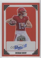 2024 Leaf Metal 1991 Red Prismatic 2/3 Brendan Sorsby #91A-BS1 Auto 17vk